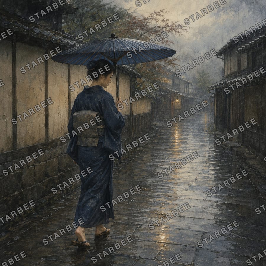 雨の日の帰り道