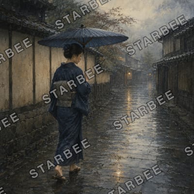 雨の日の帰り道