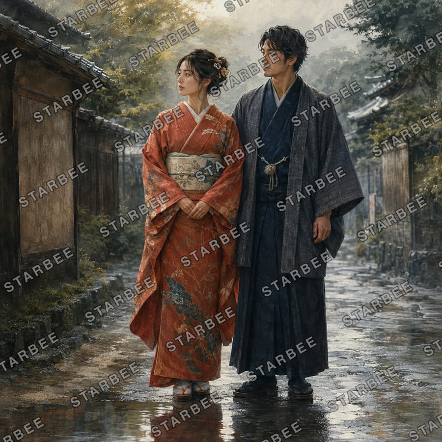 雨あがりの装い