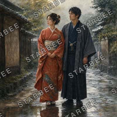 雨あがりの装い