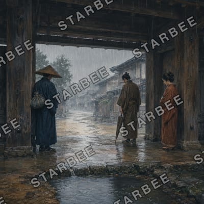 雨待ちの門