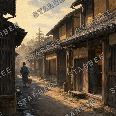 朝の長屋道