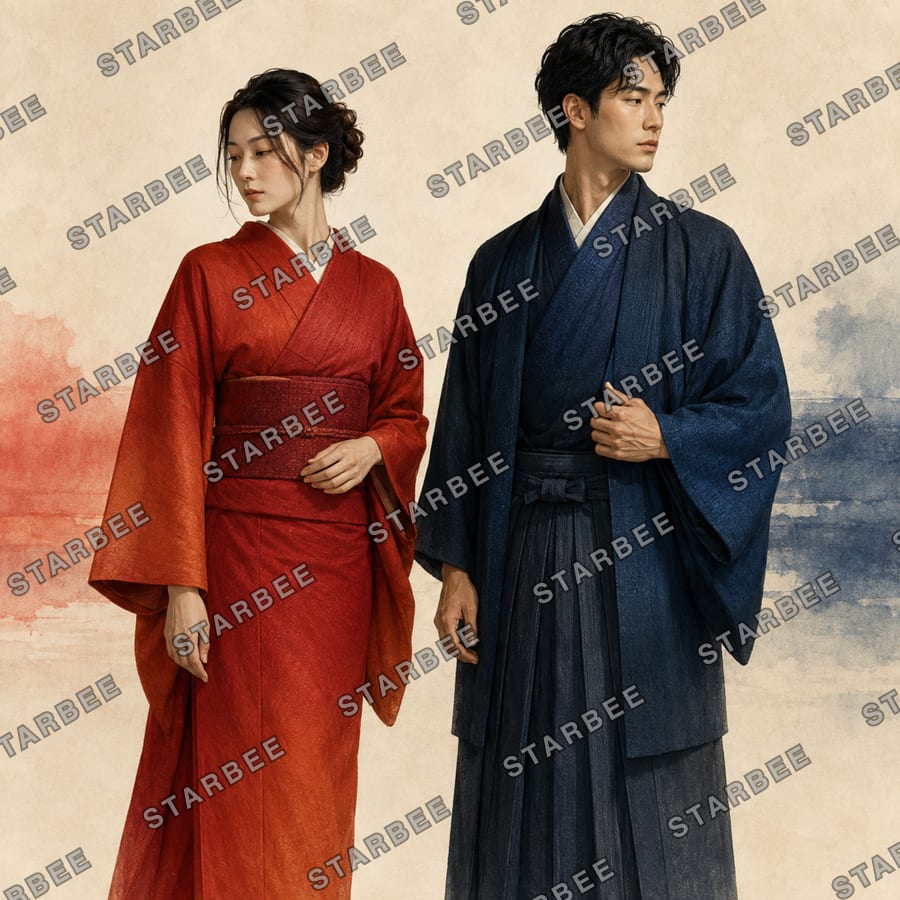 紅と藍