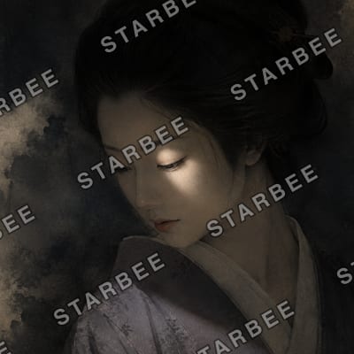 伏し目の光