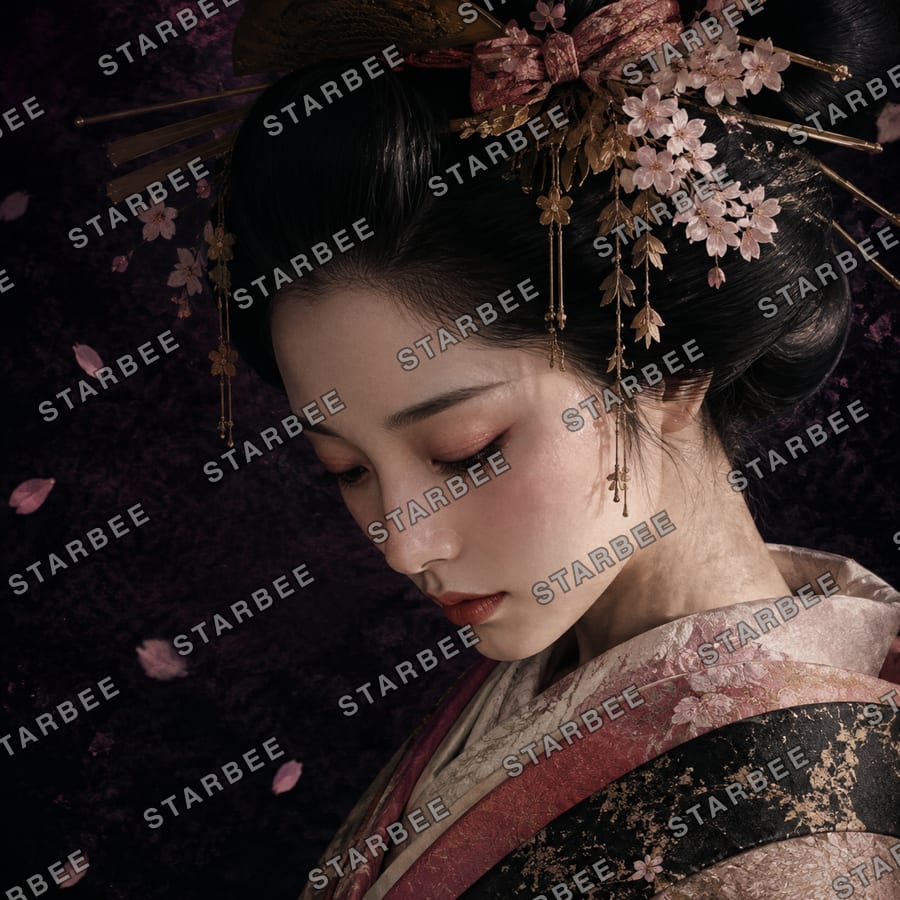 伏し目桜