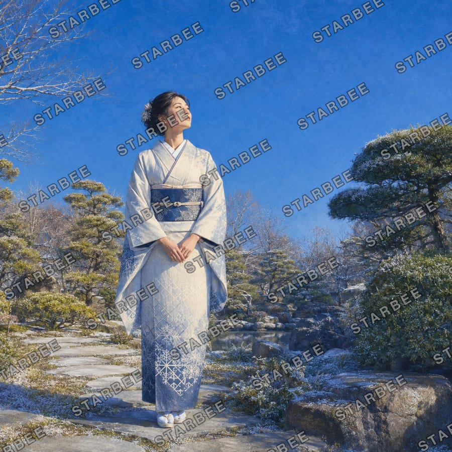 冬晴れの庭