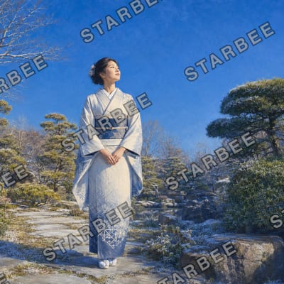 冬晴れの庭