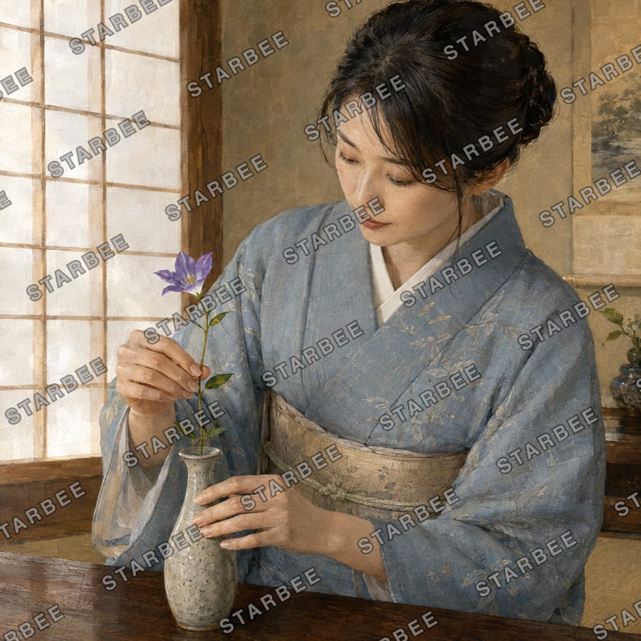 花を飾る
