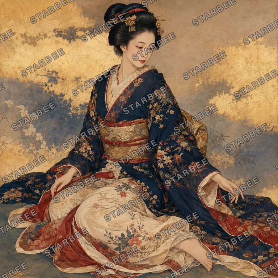 膝もとの綾