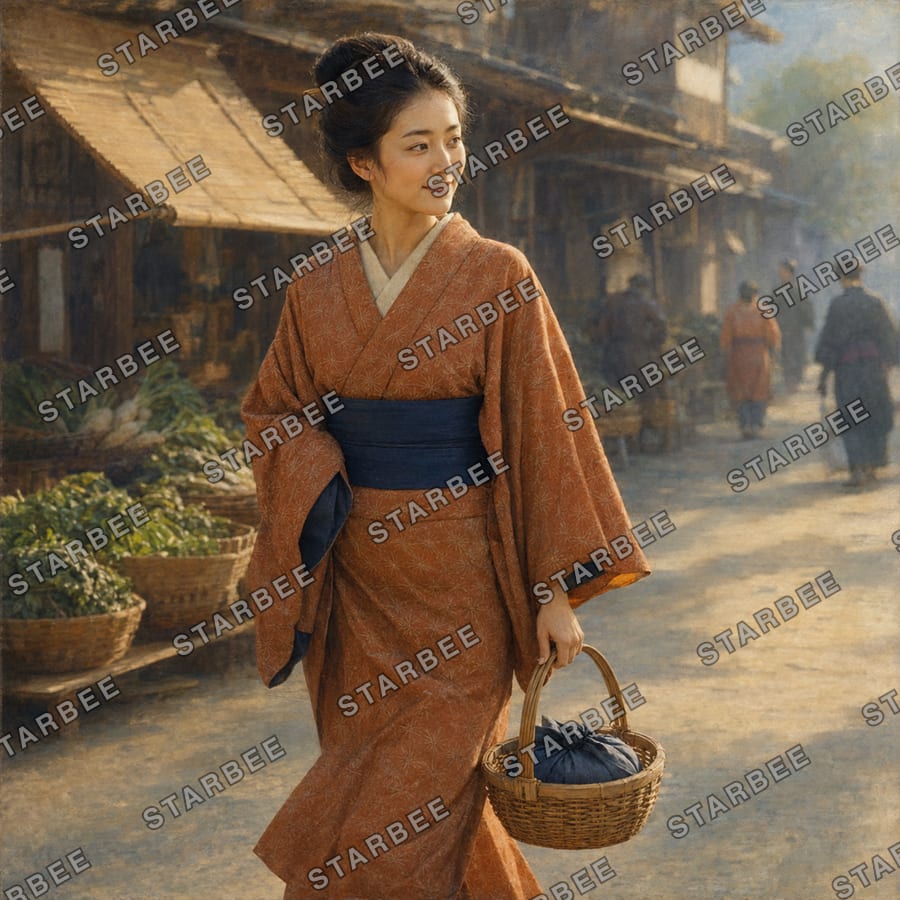 市の朝