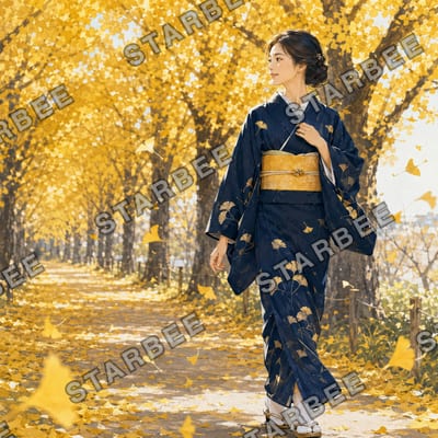 銀杏の道