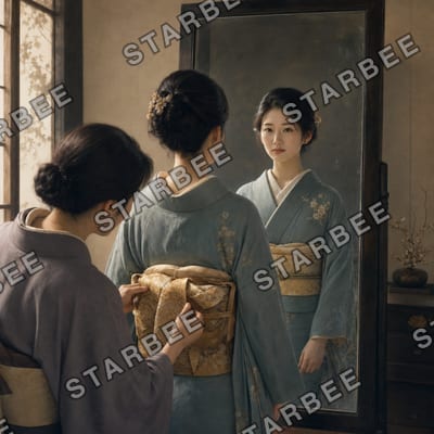 鏡越し