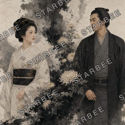 菊と墨色