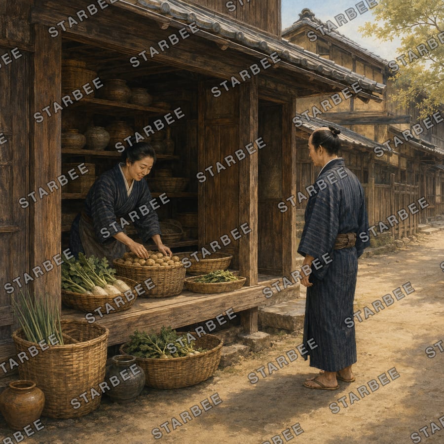 店先のぬくもり