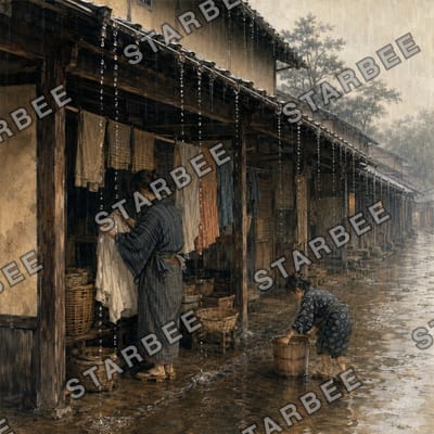 長屋の雨だれ