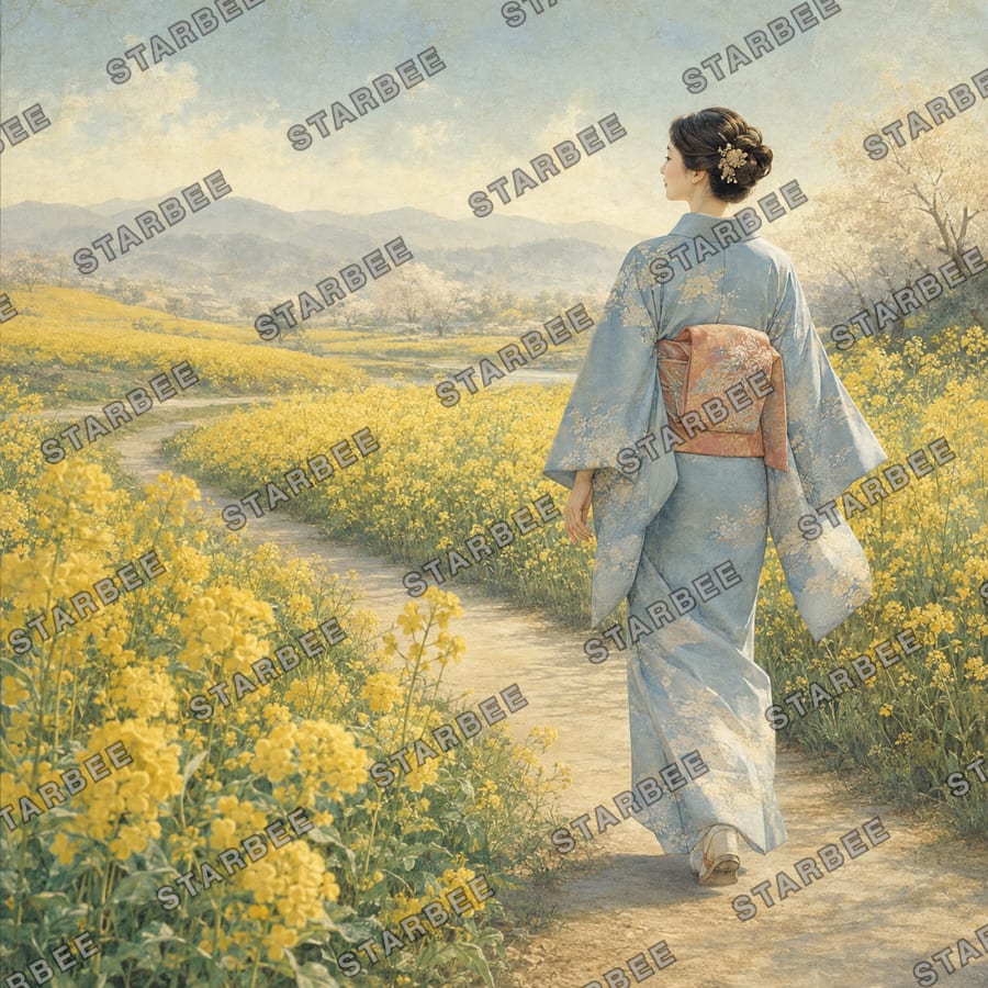 菜の花の道
