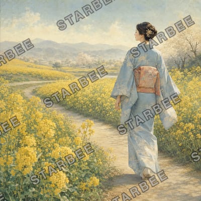 菜の花の道