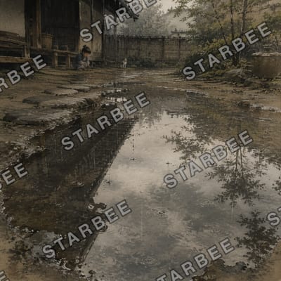 庭先の水たまり