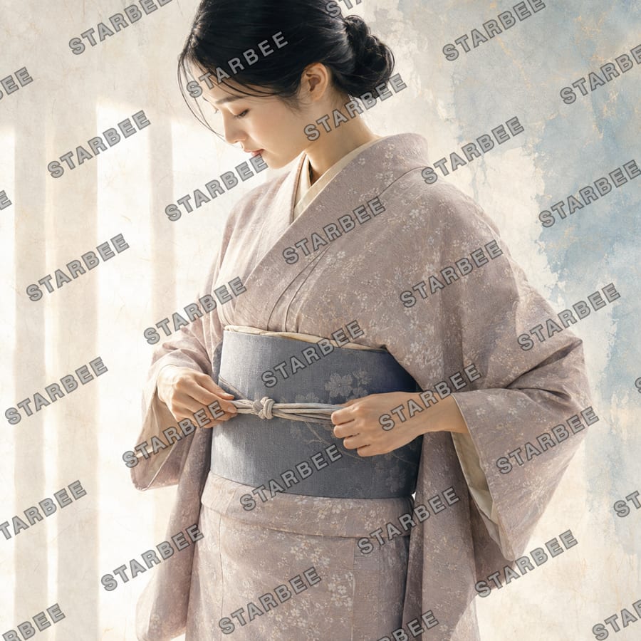 帯を結ぶ朝