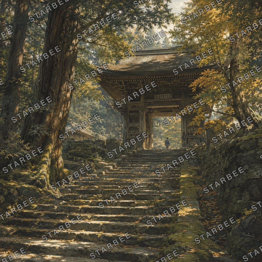 山門の午後