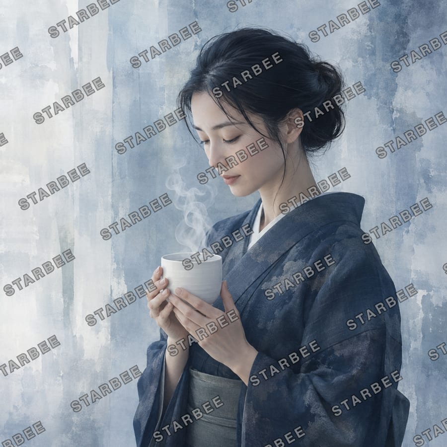 白湯の湯気