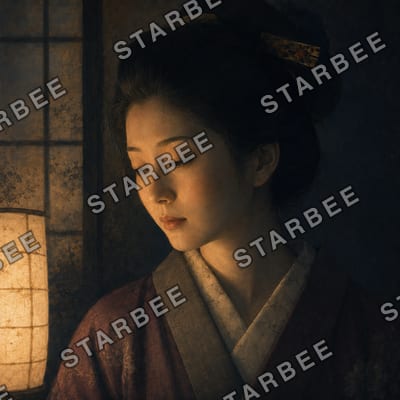 紙灯の頬