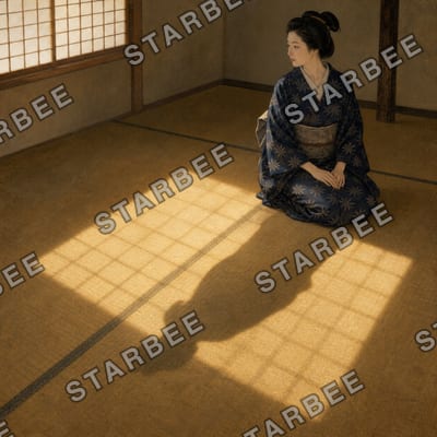畳に落つる光