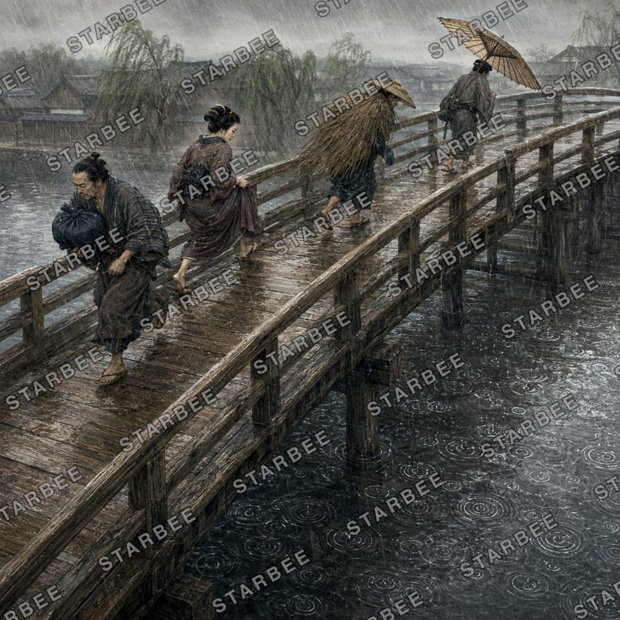 通り雨の橋
