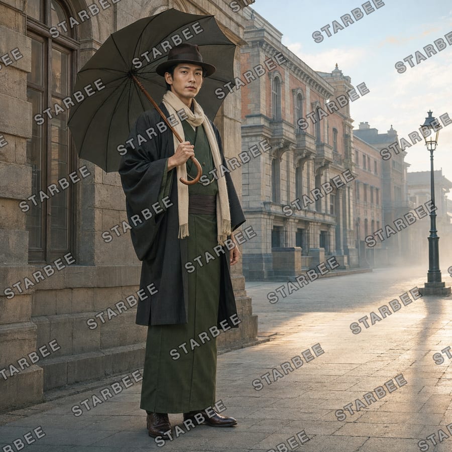洋傘の紳士