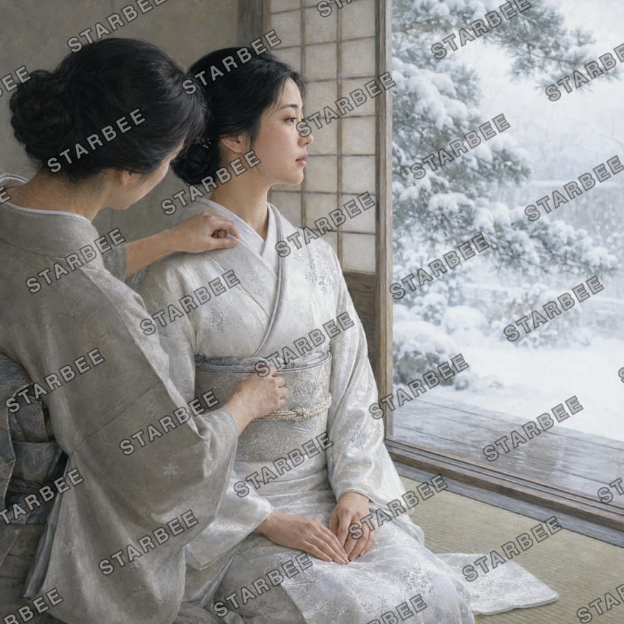 雪の日の装い