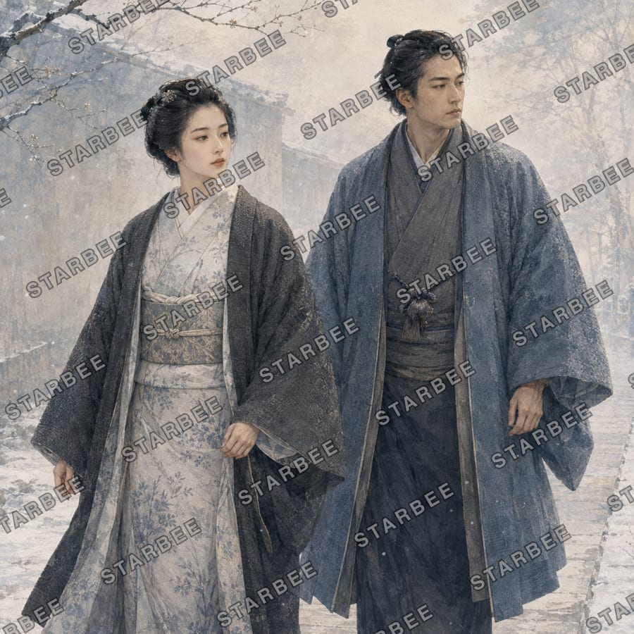 雪待ち羽織