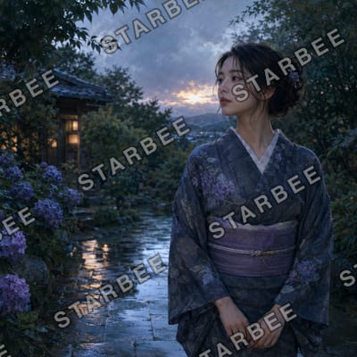 夕立のあと